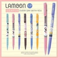 ปากกา ปากกาลูกลื่น แบบกด 0.38มม. ญี่ปุ่น Lamoon การ์ตูน หมึกน้ำเงิน น่ารักมากๆ เลือกแบบได้ (1ด้าม)