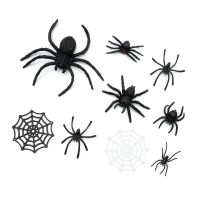 Children Supplies Web Plastic Fake Haunted Prop Prank Spiders