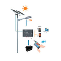 10A 12V24V อัจฉริยะ Pwm คอนลเลอร์ชาร์จพลังงานแสงอาทิตย์พร้อมไดร์เวอร์ LED สำหรับไฟถนนพลังงานแสงอาทิตย์