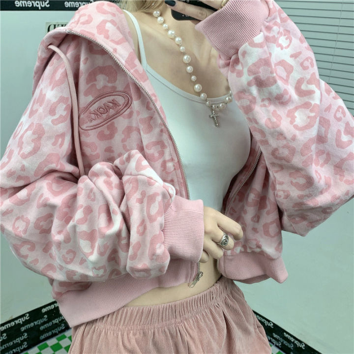 mtmm-เสื้อกันหนาวผู้หญิง-เสื้อคลุมถัก-ลายเสือดาวสีชมพู-mtm-295