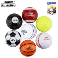 Golf balls with box 7pc golf game balls 6pc 2 layers + 1pc 3 layers 3 line high quality new practice gift ball football