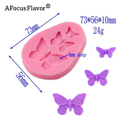 ；【‘； 1 Pc Butterfly Silicone Candy Mold Sugarcraft Cake Decorating Bakeware Soap Mold Silicone Baking Tool Fondant Tools Stencil