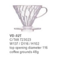 นำเข้าจากญี่ปุ่น ใหม่ ไม่มีกล่อง CHANEL2HAND99 Hario V60 Dripper VD-02T V02 040 ดริปกาแฟปริมาณ 1-4 แก้ว ฮาริโอะ JAPAN