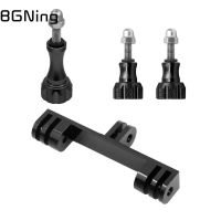 BGNing Dual Bracket Tripod Holder Metal Camera Handle with Screw Mount Adapter for Gopro 11 10 Max 9 8 for Insta360 ONE R Action