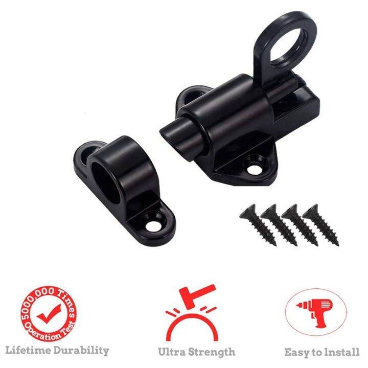 2x-aluminum-alloy-security-automatic-window-gate-lock-spring-bounce-door-bolt-latch-black-white