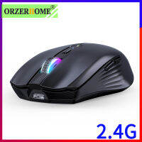 (ในสต็อก) ORZERHOME เมาส์ไร้สาย Gamer อุปกรณ์แล็ปท็อปสีชมพูบลูทูธไร้สายแบบชาร์จหนูเหมาะกับการทำงาน RGB แบบพกพาเงียบเมาส์ **