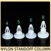 ไนลอน Standoff Spacer Dia.4mm 5มม. 6มม. 8มม. เสาพลาสติก Rack Moultherboard PCB Circuit Board Mount คอลัมน์สนับสนุน Stand Off