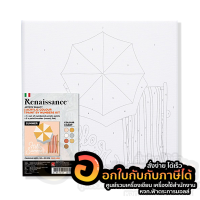 แคนวาส Renaissance ผ้าใบ ระบายสี ตามตัวเลข ขนาด 20x20 cm. 280 gsm. ชุด SUMMER จำนวน 1ชุด พร้อมส่ง เก็บปลายทาง