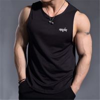 2022 Summer Gym Sports Tank Top Mesh Quick-Drying Men 39;s Bodybuilding Fitness Sleeveless T-Shirt Workout Men Clothing Casual Vest