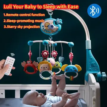 Baby Mobile Crib Bed Bell Toy Windup Movement Music Box Machine