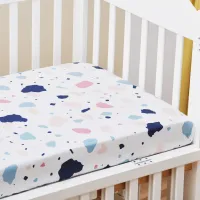 Baby Bed Pure Cotton Fitted Sheet Bed Sheet Baby Mother and Baby Supplies Cartoon Bed Cover Bed Cover Bedding Set