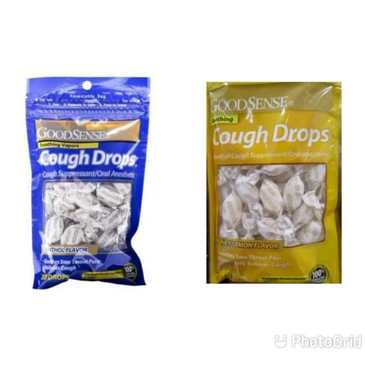 Cough Drops Sore Throat Pain Cough Soothing Menthol (Honey Lemon/Menthol) Lazada PH