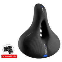 ROCKBROS Road Bike Saddle Rainproof PU Surface Soft Memory Sponge Shockproof Bike Seat MTB Saddle Reflective Bicycle Saddle Seat