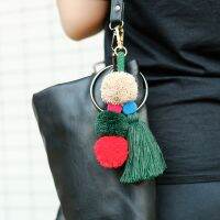 2020 Autumn and Winter New Pendants Creative Niche Fur Balls Bohemian Ethnic Style Bag Accessories Key Chain Pendants