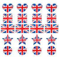 United Kingdom Temporary Tatoos 60pcs British Flag Union Jack Sweatproof Tatoo Stickers Platinum Jubilee Carnival Party Face Makeup Cosplay Masquerade Props charmingly