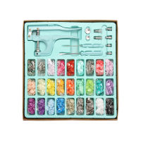 Snap Fasteners Button with Pliers Tool, Plastic Metal Snaps No-Sew Buttons for Clothes, Wallets and Sewing