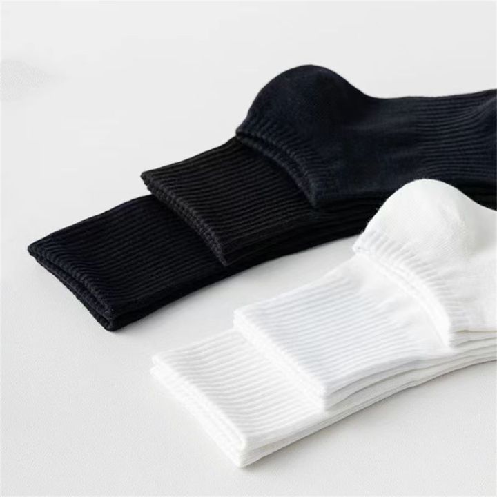 4-pairs-classic-white-black-ankle-socks-business-men-cotton-causel-socks-soft-breathable-summer-autumn-male-boat-socks
