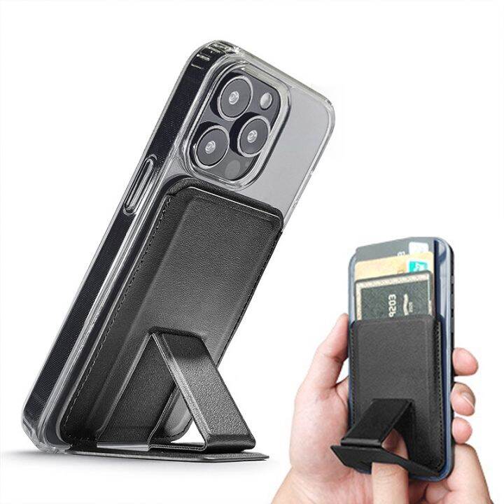 Mag Safe Wallet with Stand Phone Card Holder Leather Cover Case