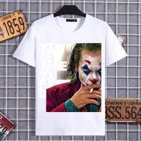 Cotton mens printed T-shirt-clown&amp;Joker