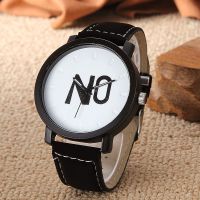 Women Mans Unisex Simple Personality Dial Wristwatch PU Leather Casual Clocks Watch Gift XIN-Shipping