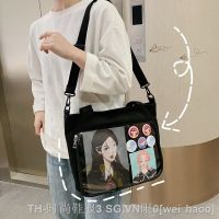 hot【DT】☊❒  JK Canvas Transparent Itabag Mochila School Uniform  Crossbody Shoulder