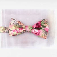 Nice Floral Printed Parent-Child Bowtie Sets 100 Cotton Chic Kids Pet Men Butterfly Party Dinner Wedding Bow Tie Gift Accessory