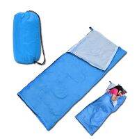 [ขายดี]  ถุงนอน แบบพกพา ถุงนอนปิกนิก SLEEPING BAG ทรงสีเหลี่ยม สีฟ้า ถุงนอนแคมปิ้ง