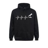 Discount Men Hoodies Microphone Heartbeat Funny Singer Singing Hoodie Gift Sweatshirts Long Sleeve Hoods Personalized Size Xxs-4Xl