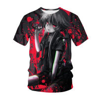 Mirai Nikki 3D พิมพ์เสื้อยืดในอนาคตไดอารี่สตรีผู้ชายผู้หญิงแฟชั่นขนาดใหญ่เสื้อยืดอะนิเมะสาวฮิปฮอปประเดิมท็อปส์ U Nisex