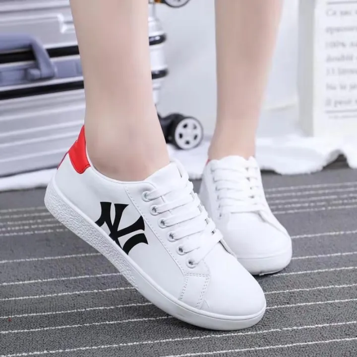 white shoes for womens Rubber Wide Fit skate Lazada PH