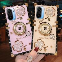 เคสโทรศัพท์สี่เหลี่ยมหรูหราสำหรับ Xiaomi Redmi Note 12Pro 12 11Pro 11 11S 10Pro 10 10S 9Pro 9S เคสห่อหุ้มพลอยเทียมกากเพชร