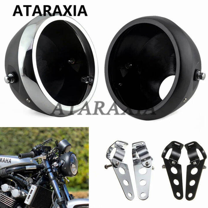 7 inch Motorcycle Headlight Side Mount Round LED Headlight Housing