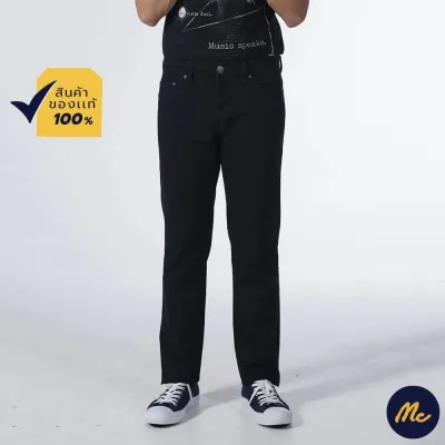 Mc Jeans กางเกงยีนส์ กางเกงขายาว ทรงขาเดฟ สียีนส์ดำ ทรงสวย MBI2136