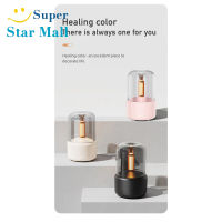 Supermall Supermall Usb Aromatherapy Machine 120Ml Water Tank Home Desktop Candlelight Atmosphere Light Humidifier For Home Decoration