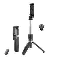 ขายึด Monopod ขาตั้งกล้องโทรทรรศน์ยืดได้โทรศัพท์มือถือแท่งเซลฟี่่บลูทูธ