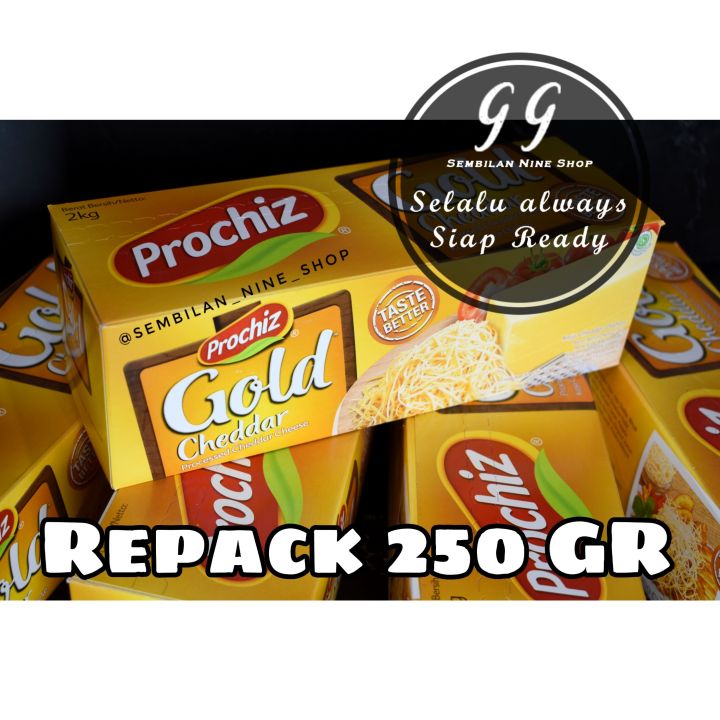 Keju Prochiz Gold 250 Gram Cheddar Cheese Potongan Prociz Prociz Prochis Lazada Indonesia 5541