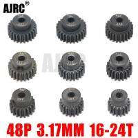 48P 3.175mm 16T 17T 18T 19T 20T 22T 24T 25T สีดำเหล็กโลหะ Pinion มอเตอร์เกียร์ 1/10 AXIAL SCX10 รุ่น RC รถมอเตอร์อะไหล่-czechao