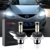 ใหม่ หลอดไฟหน้ารถยนต์ LED T12 6000K สีขาว แบบเปลี่ยน สําหรับ Mazda 2 ปี 2007-2014 (1 คู่)