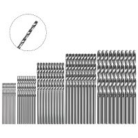 ดอกสว่านเหล็กความเร็วสูง1/1 5/2/2.5/3มม. 50ชิ้นอุปกรณ์เครื่องมือไฟฟ้าสว่านเคลือบไทเทเนียมเครื่องมืองานไม้ไม้