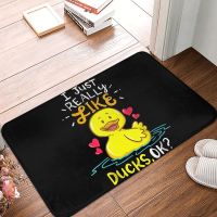 [A VOGUE] RubberBathroom Mat I Just Like Ducks OkKitchenEntrance Door Rug Home Decoration