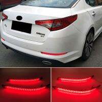 ไฟ LED สะท้อน Bemper Belakang สำหรับ Kia ออปติมา K5 2011 2012 2013ไฟท้ายหยุดอุปกรณ์เสริมรถยนต์ไฟเบรกหลัง1ชุด