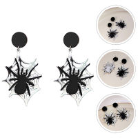 Eshopdeal【Ready Stock】 1 คู่ฮาโลวีน Ear Studs Statement ต่างหู Spider Ear เครื่องประดับตกแต่งต่างหูสตั๊ดผู้หญิง