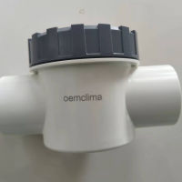 Oemclima PVC Drain Valve วาล์วตรวจสอบแบบอินไลน์สระว่ายน้ำ Non Return Valve One Way Valve พลาสติก Anti Return Valve