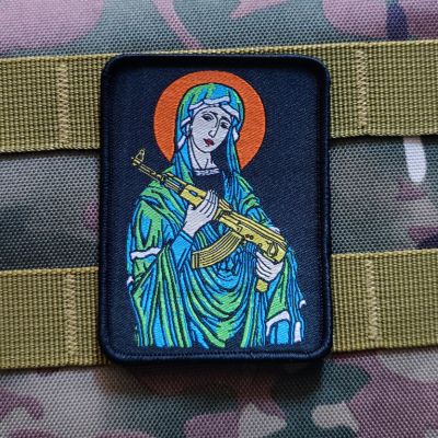 【YF】✘┅❄  Blessed Mary Embroidered Badges Holy Mother Applique Fabric Apparel Accessories