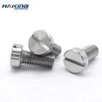 2-50pcs M1.6 M2 M2.5 M3 M4 M5 M6 M8 M10 304 A2-70 stainless steel GB65 Slotted Cap Head Slot Column Round Cheese Head Screw Bolt Nails Screws Fastener