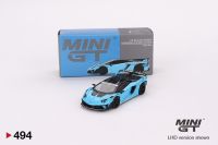 Mini GT 1/64 LB Silhouette Works Lamborghini Aventador GT Evo Baby Blue