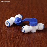 ☋┋ Fit 3/8 9.52mm OD Tube Tap Shut off Ball Valve POM Quick Fitting Connector For Aquarium RO Water Filter Reverse Osmosis System