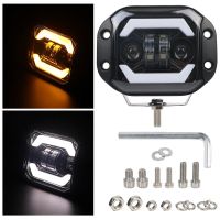 ไฟหน้า Led Drl แบบฟลัชติดตั้ง12V สำหรับรถจี๊ปรถบรรทุกออฟโรด4X4 Suv ขับรถ6000K ไฟสปอร์ตไลท์ Led สำหรับรถยนต์5นิ้วเป็นมิตรกับสิ่งแวดล้อม