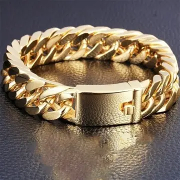 Gold filled bracelet on sale mens