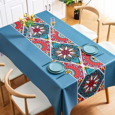 [COD] exotic tablecloth wholesale waterproof and oil-proof rectangular ins cloth